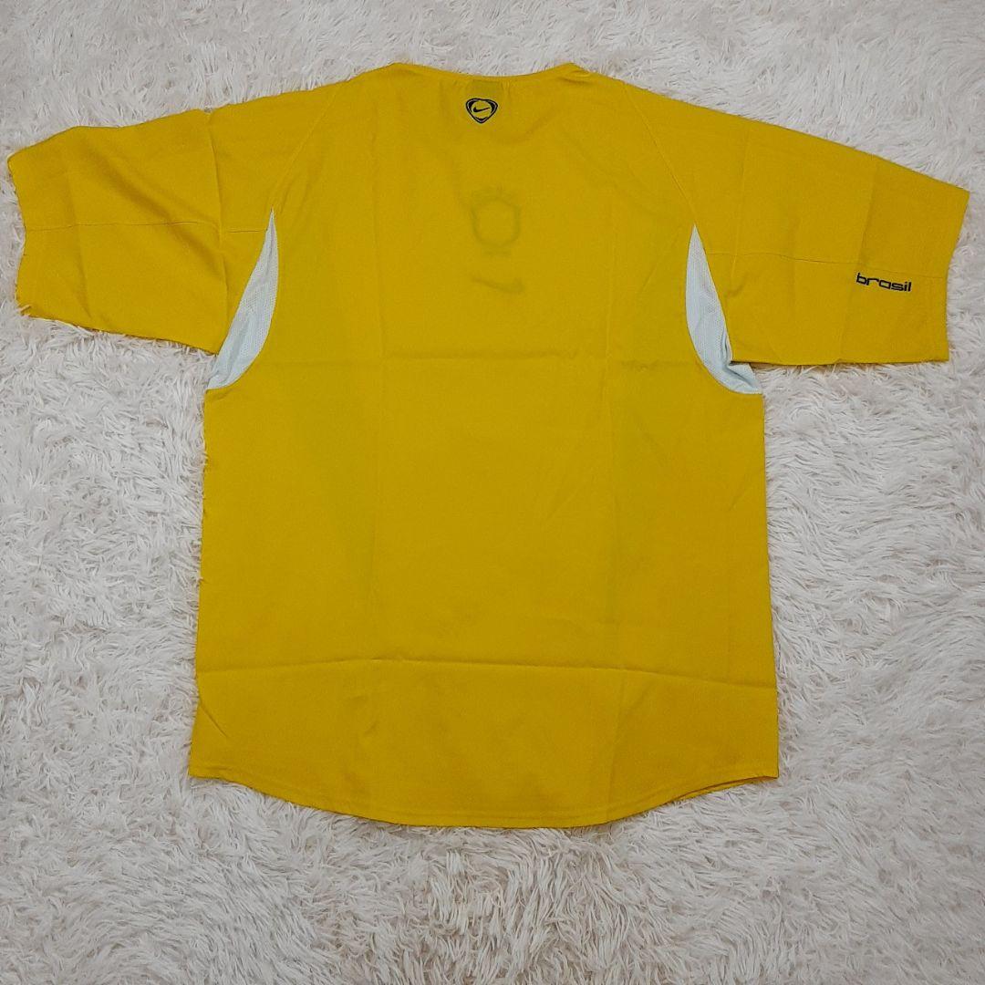 美品◎NIKE ナイキ 2002年ブラジル代表ユニフォーム Lサイズ イエロー