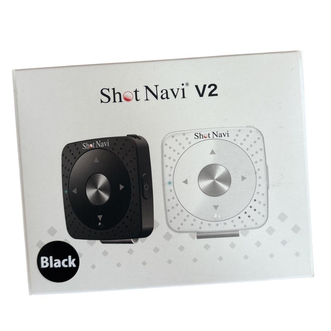 ShotNavi V2 GPS Golf Navi 黒　超小型軽量ボイスナビ