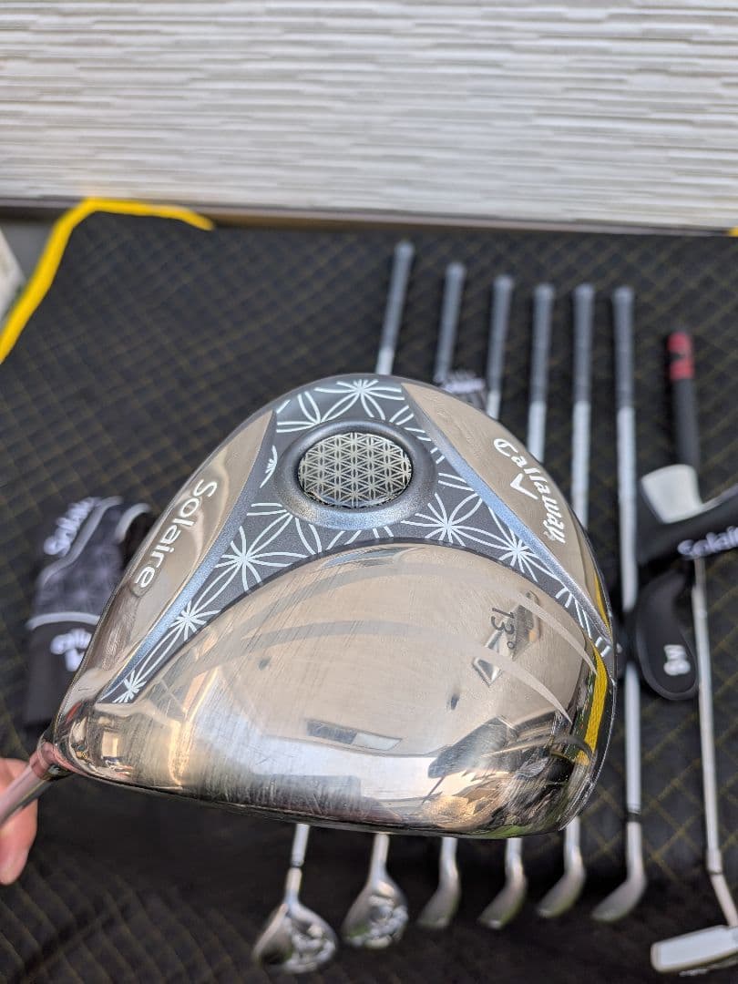 い*い様 Callaway Solaire ゴルフバッグ 黒/グレー　おまけ付