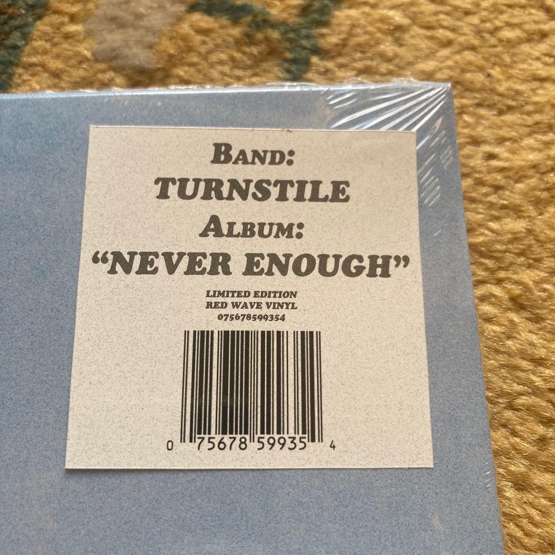 TURNSTILE \"NEVER ENOUGH\" - LP 限定カラー盤