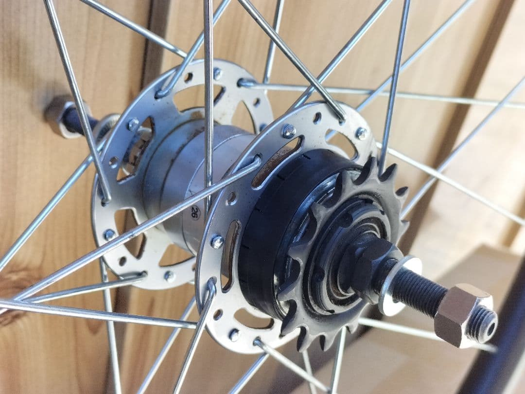 700Cサイズ インター3 内装3段変速ホイール24H リア120mm