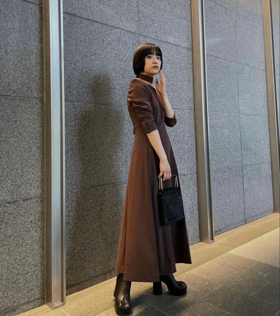ワンピース amerivintage TRICOT TIE SET DRESS
