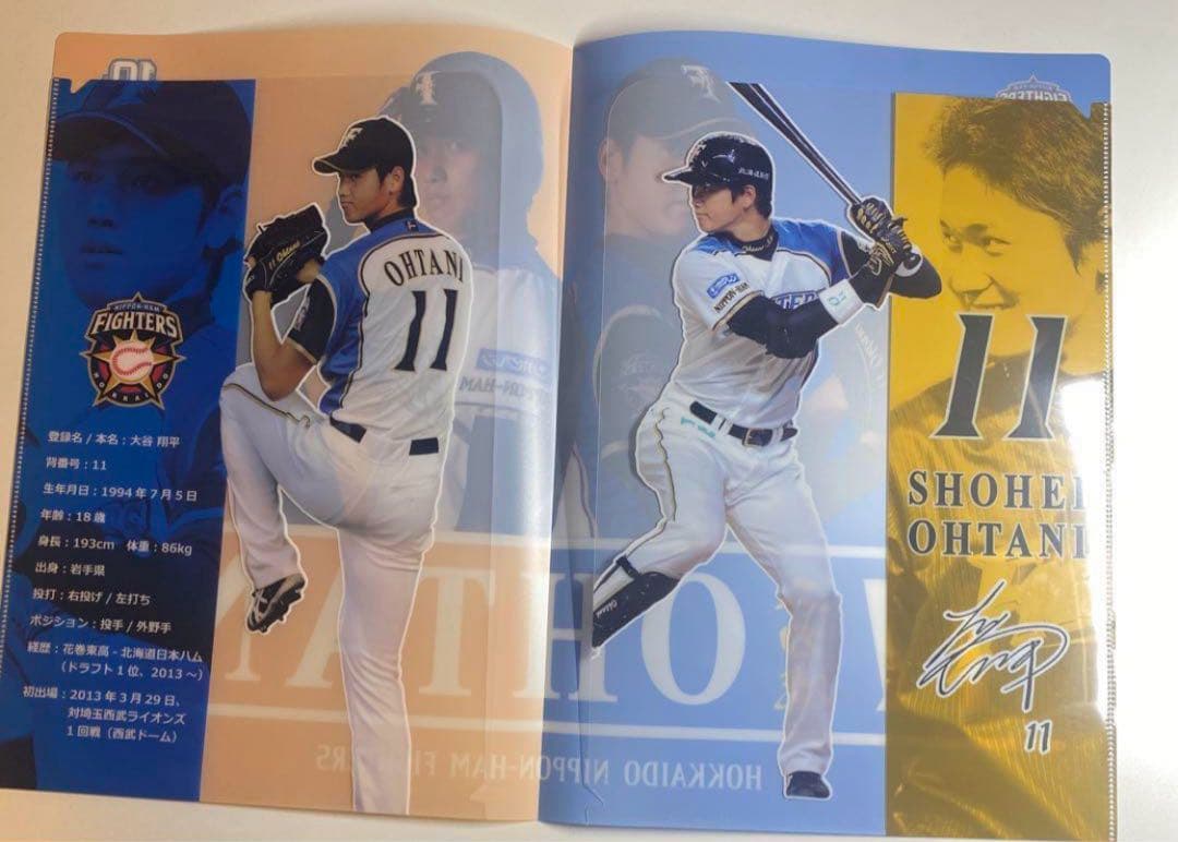 大谷翔平 プロ初登板試合 記念クリアファイル 観戦証明書