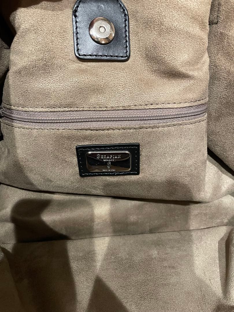 【超美品】SERAPIAN　セラピアン　トートバック　グレー／ブラック