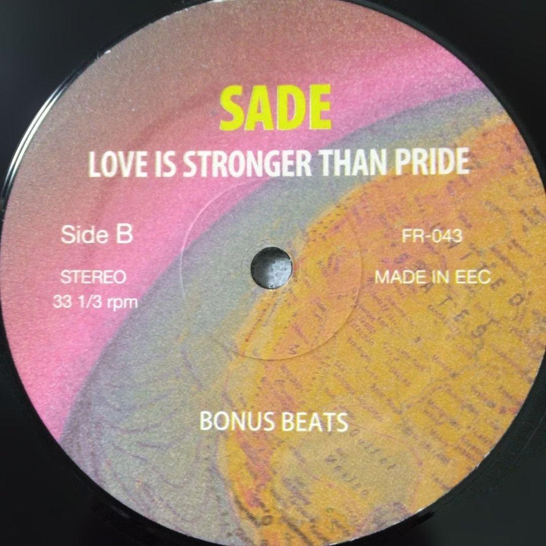 Sade Love Is Stronger Than Pride レコード