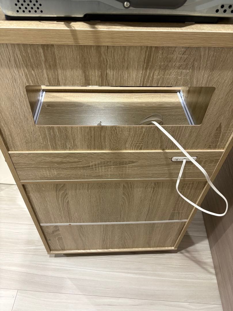 【美品】キャスター付きキッチンラック レンジ台 幅60cm