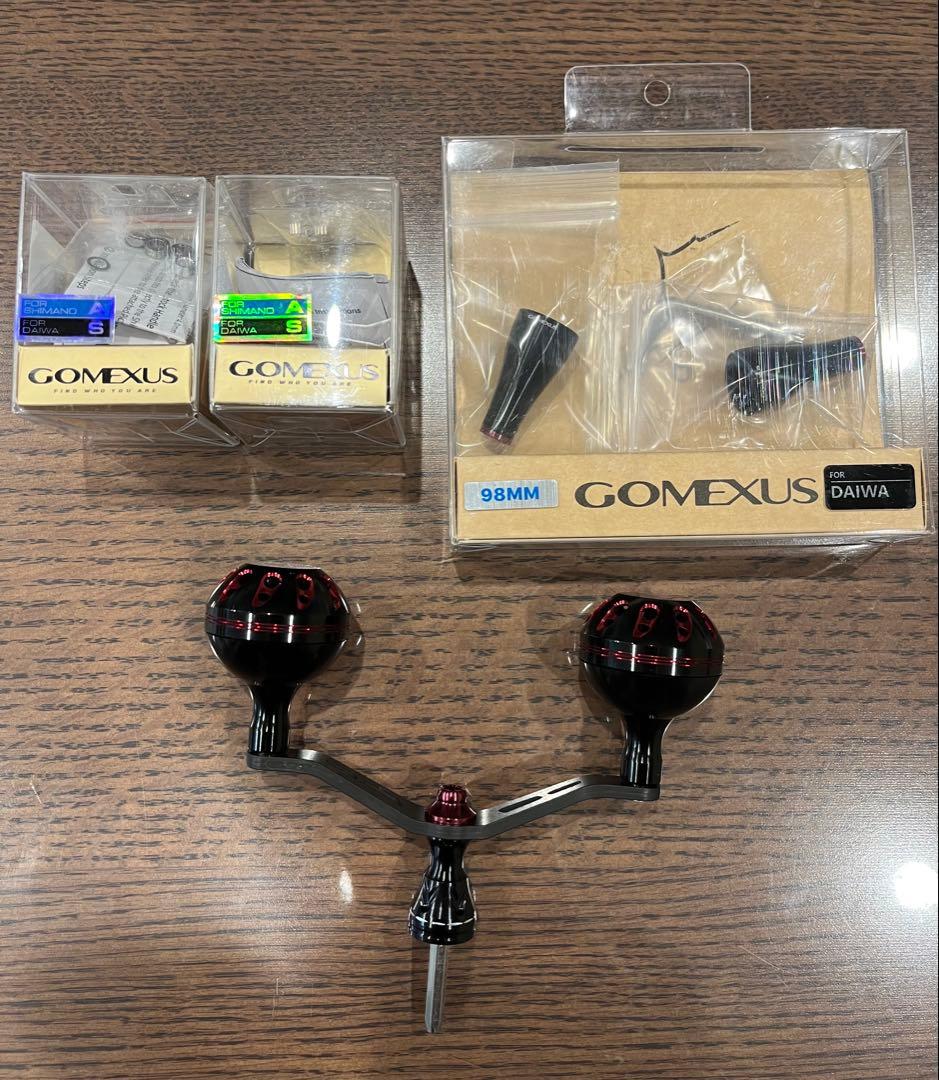 ゴメクサス カーボン製リールハンドル&アルミ製 パワーハンドルノブ