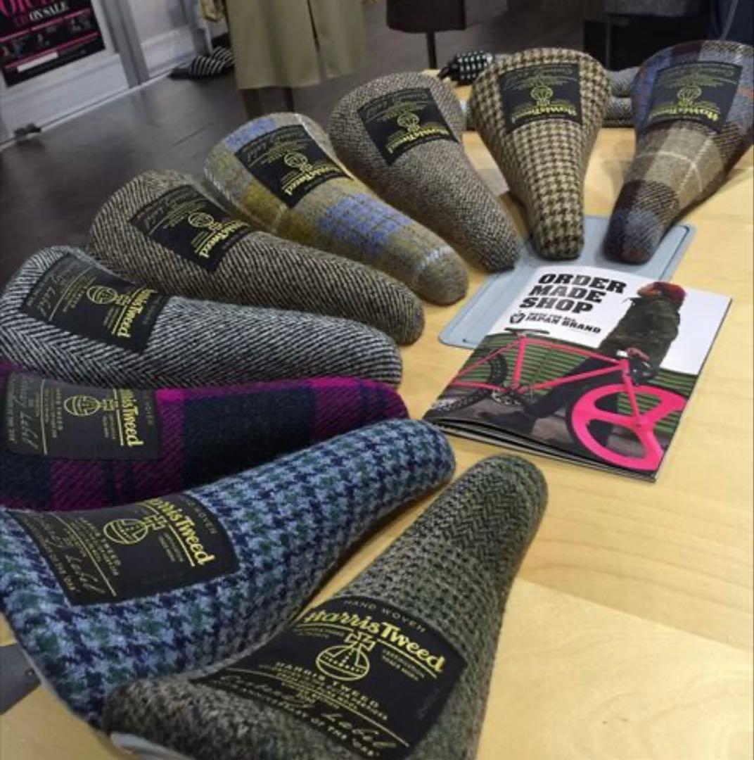 ハリスツイード　Harris Tweed サドル　自転車　③
