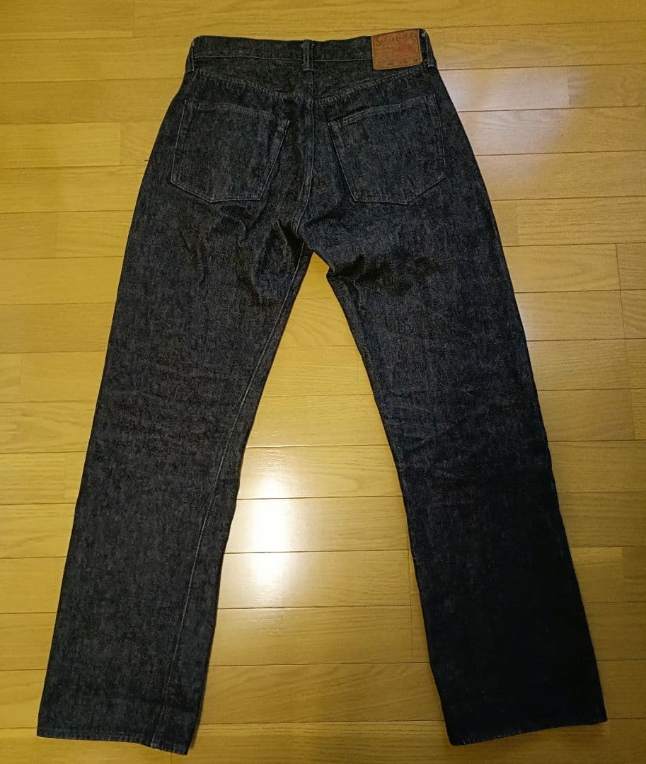 SUGAR CANE 先染めブラックデニム 460 W32