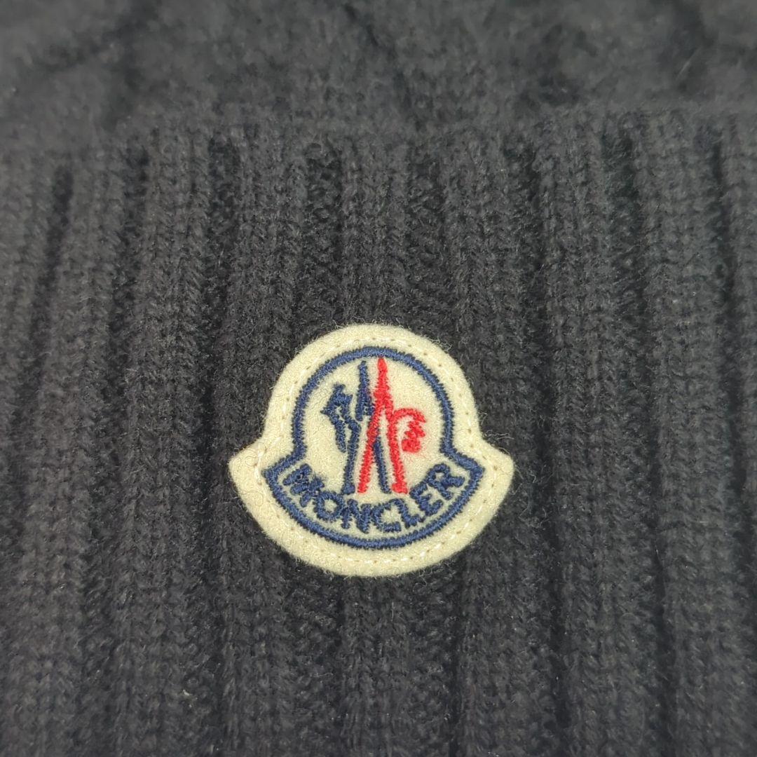 モンクレール MONCLER フォックスファー ウール カシミヤ ニット帽
