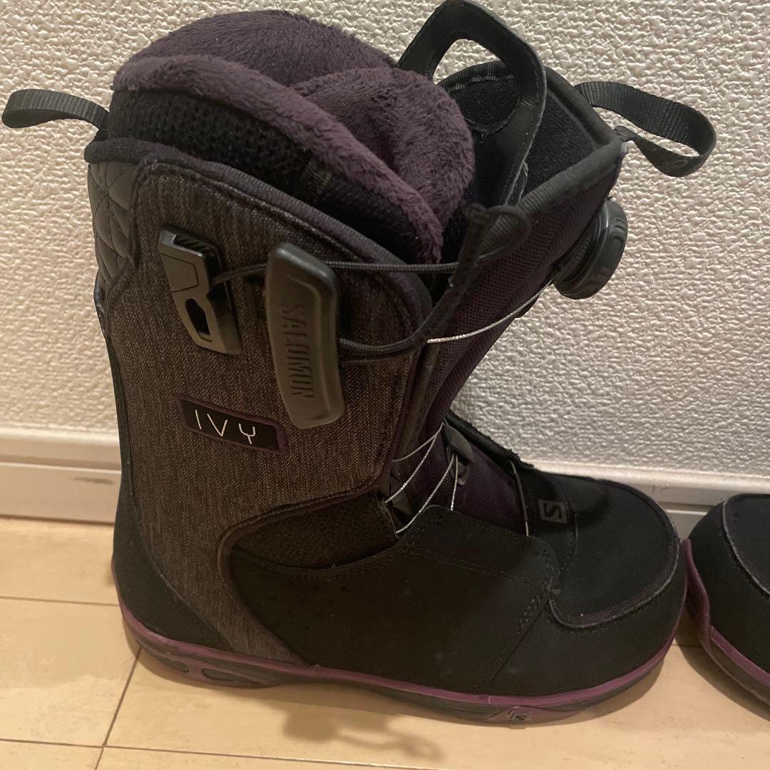 美品 SALOMON サロモン スノーボードブー　IVY BOA SJ 23cm