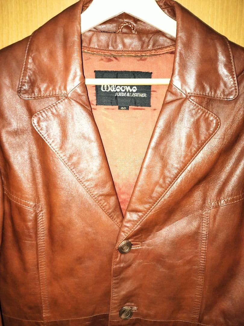 【ブラッド・ピット着用風】​80s 90s Wilsons レザーカーコート