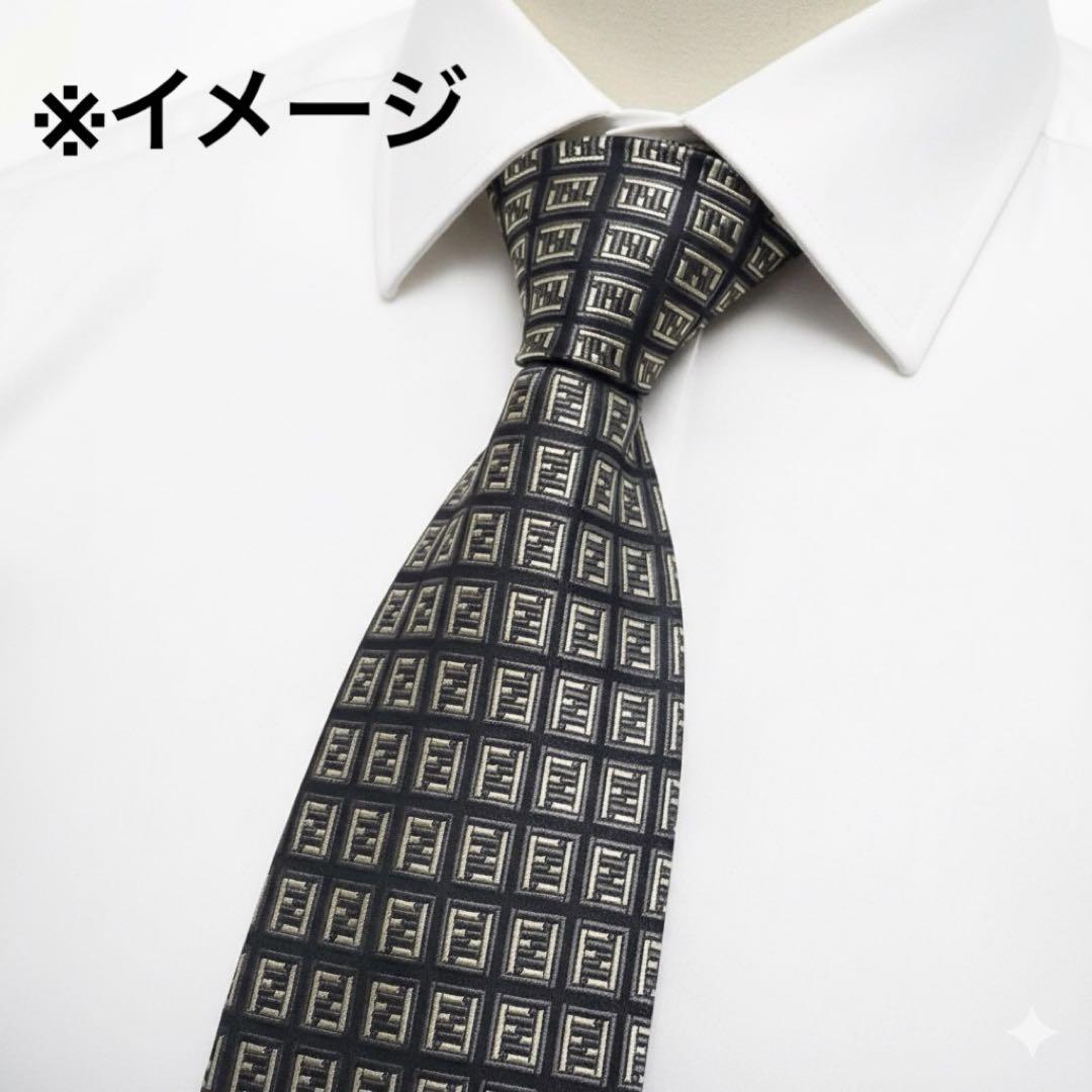 【美品】FENDI（フェンディ）ネクタイ ズッカ柄 総柄
