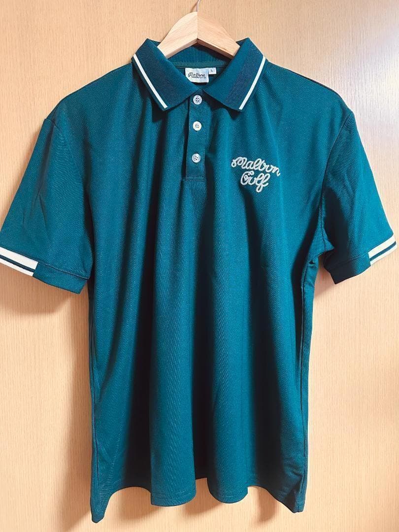 マルボンゴルフ ポロシャツ malbon golf メンズ 半袖シャツ 緑XXL