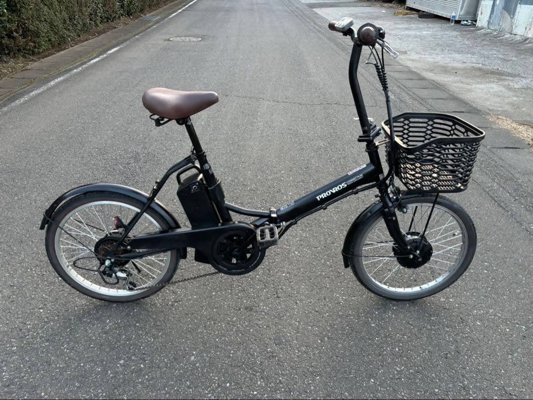 折りたたみ電動アシスト自転車　 provros プロブロス　美品　送料無料