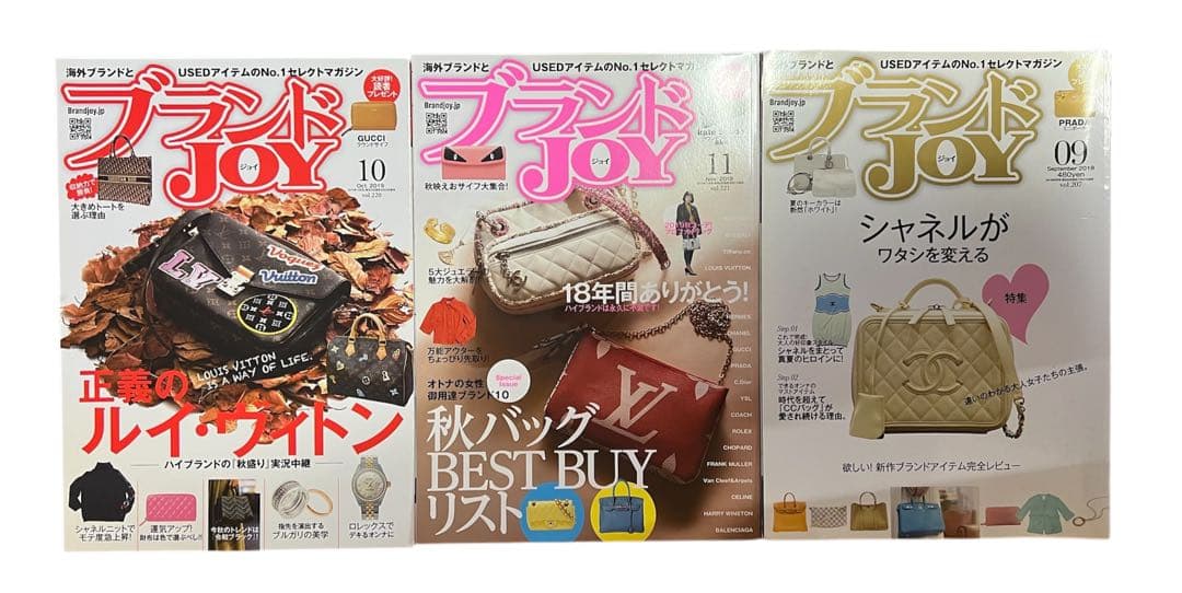 [希少]ブランドJoy2019年1-11月号 2018.9月号