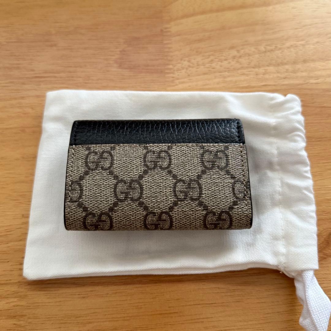 GUCCI グッチ ダブルG バイカラー キーケース ブラック