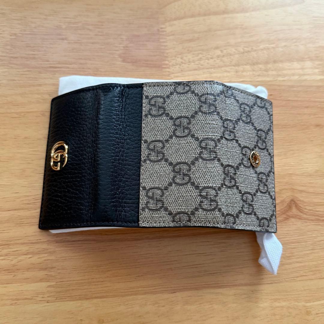 GUCCI グッチ ダブルG バイカラー キーケース ブラック