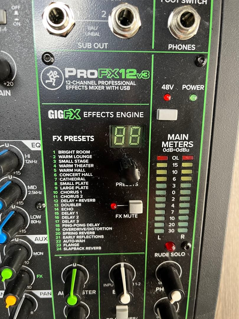 【最終値下げ】MACKIE ミキサー/インターフェイス ProFX12v3