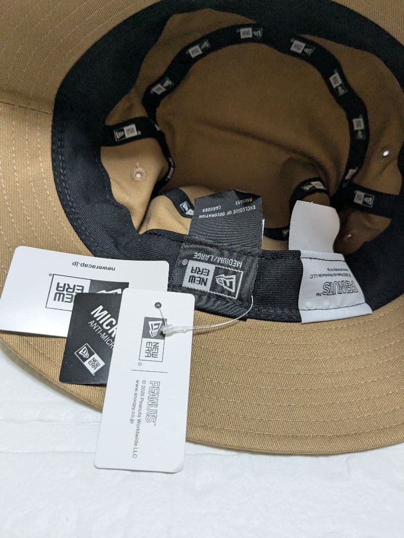 限定値下げ★NEWERA スヌーピー　バケットハット ベージュ バケハ　ゴルフ