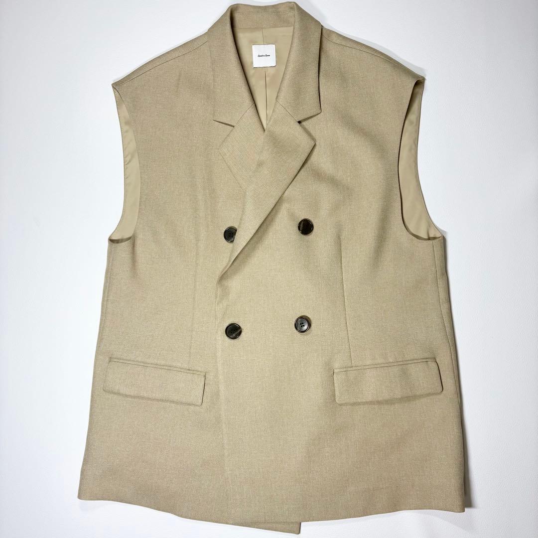 Spick&Span メランジダブルブレストジレ 38 しつけ糸あり 洗えます