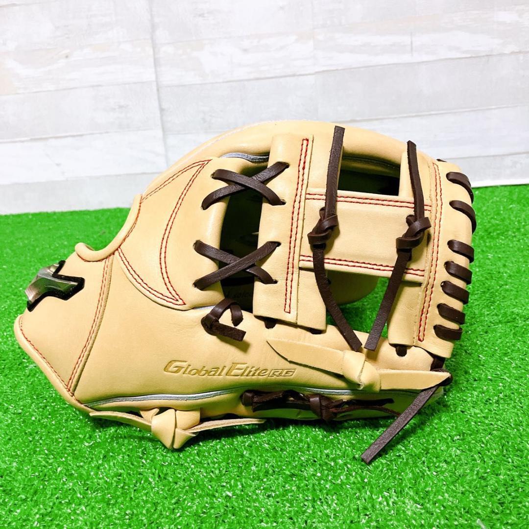 【極美品】ミズノ グローバルエリート RG 軟式グローブ ジュニア 右利き