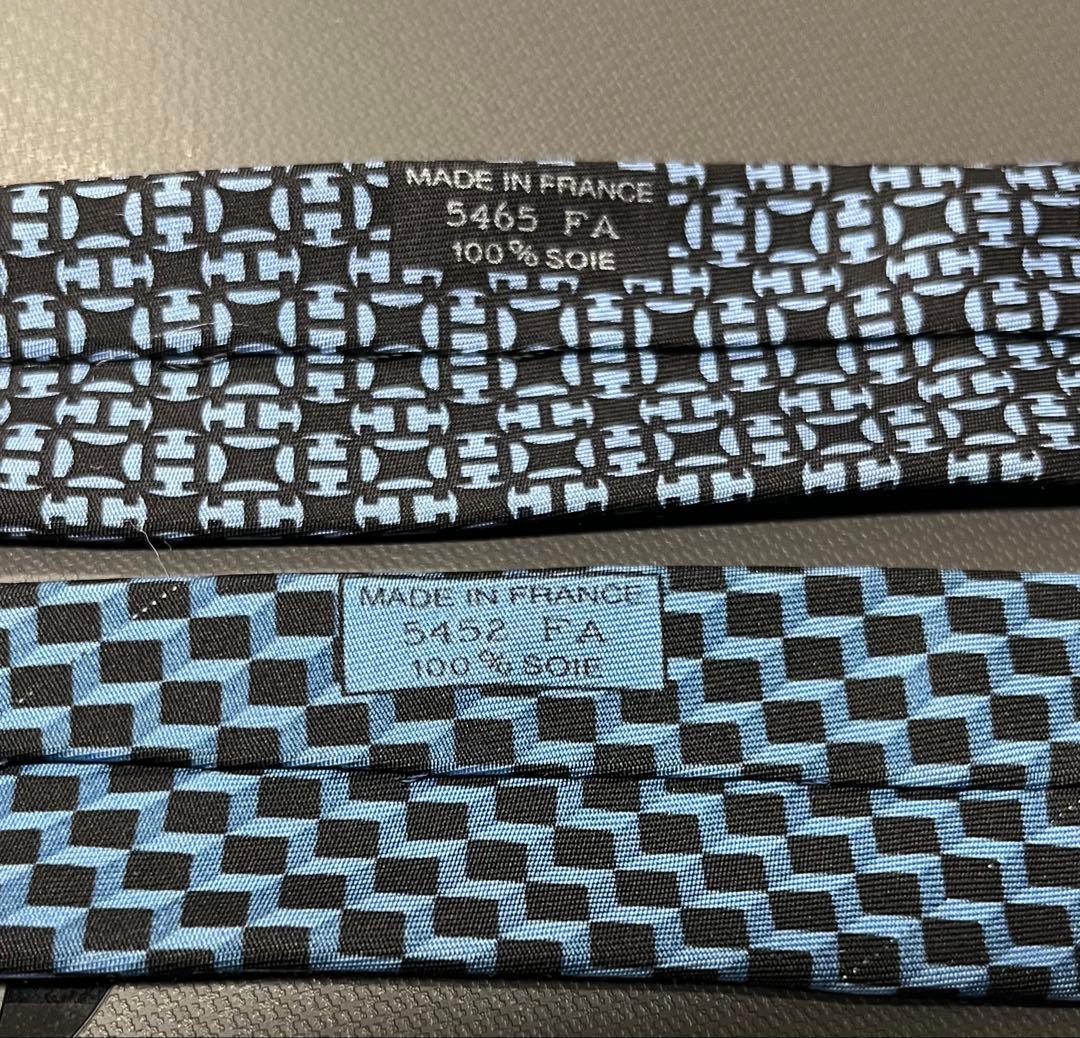 HERMES シルク ネクタイ 2本セット