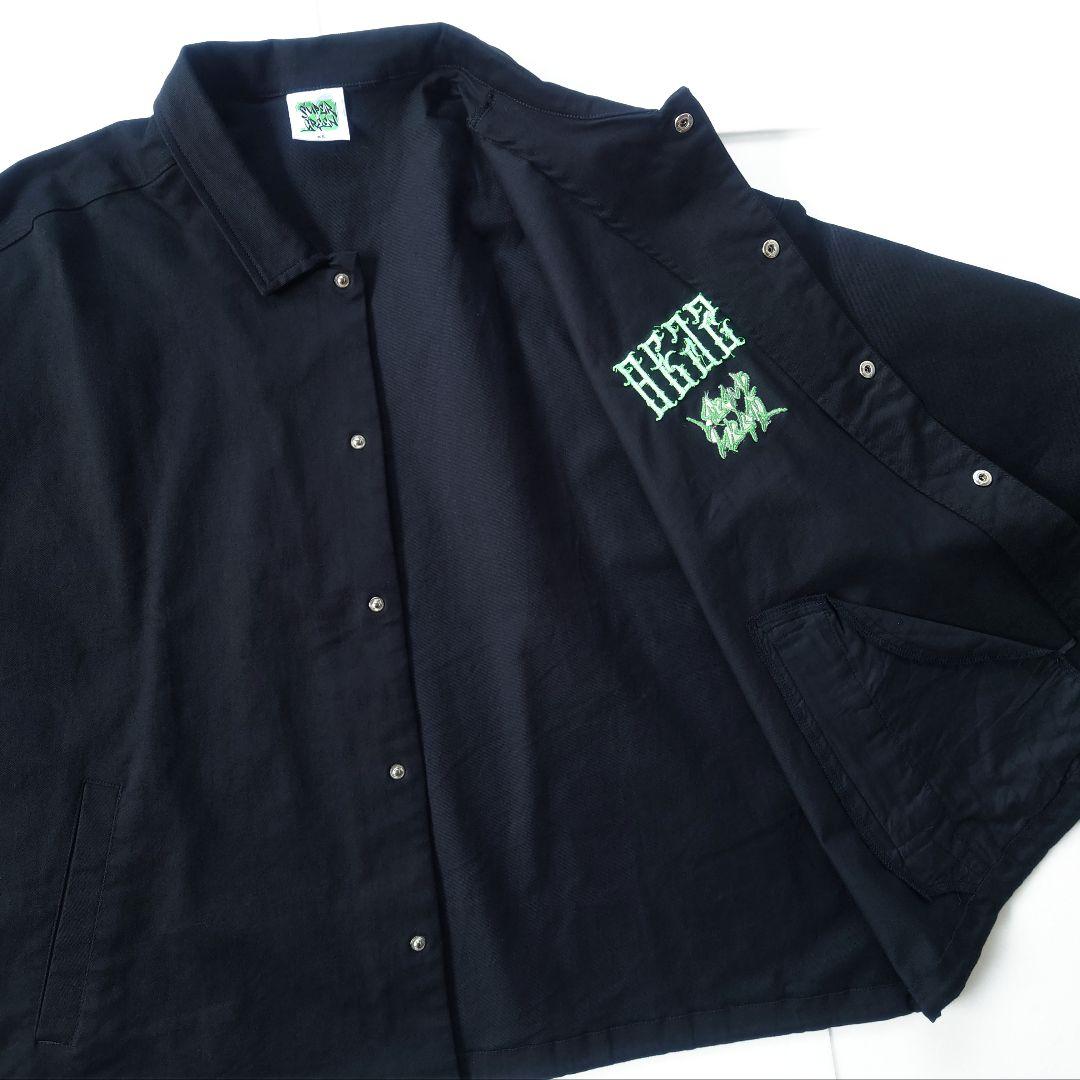 Super green　ワイド コーチジャケット　ブラック 黒　archive