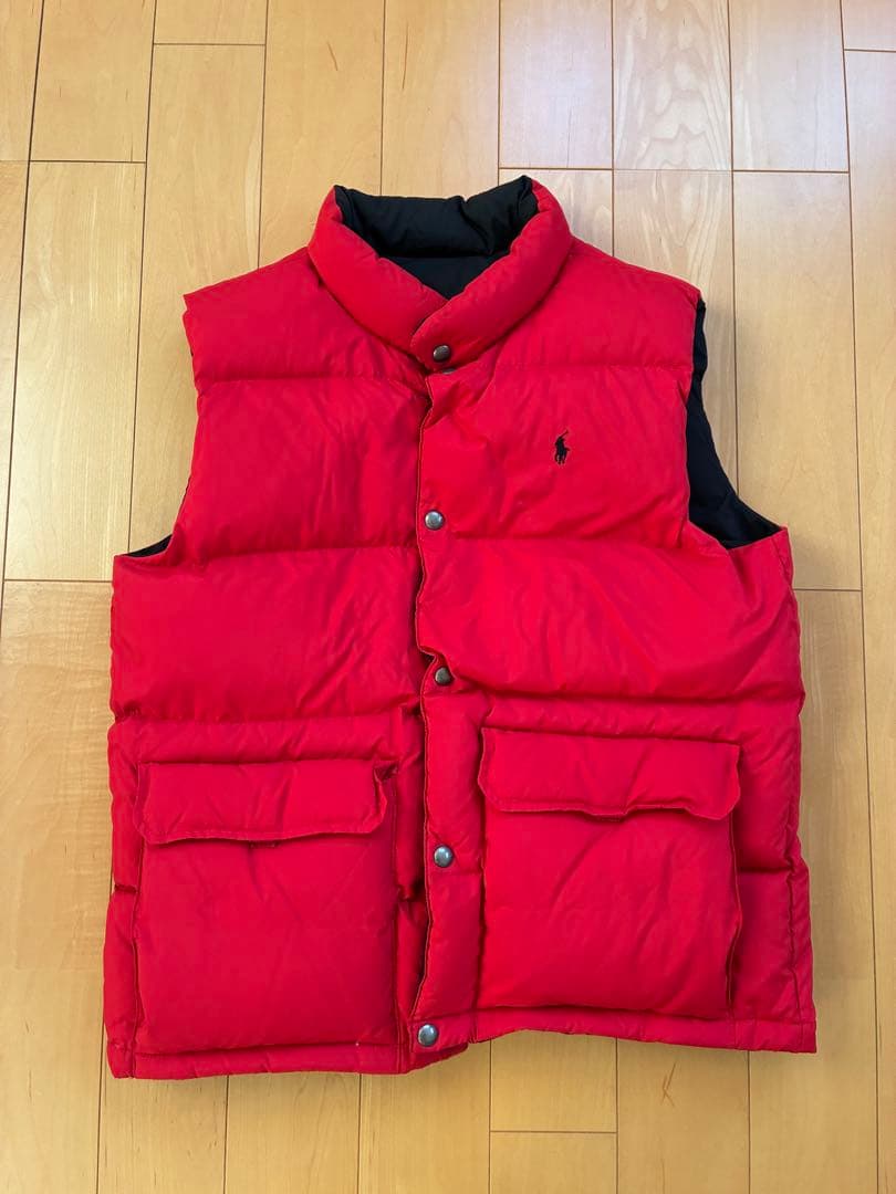 Polo Ralph Lauren ダウンベスト　リバーシブル　黒赤