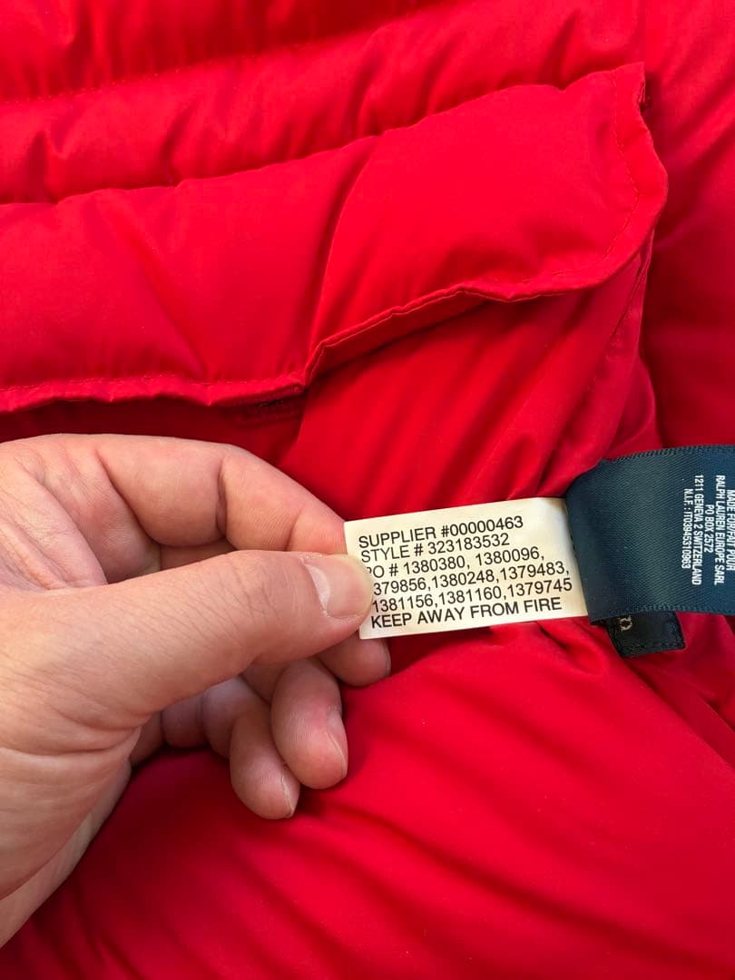 Polo Ralph Lauren ダウンベスト　リバーシブル　黒赤