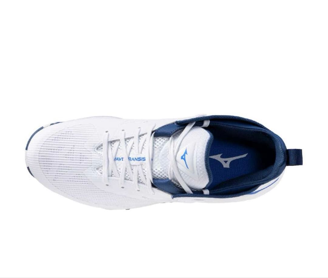 Mizuno ウェーブトランジスタ バスケットボールシューズ ホワイト/ブルー