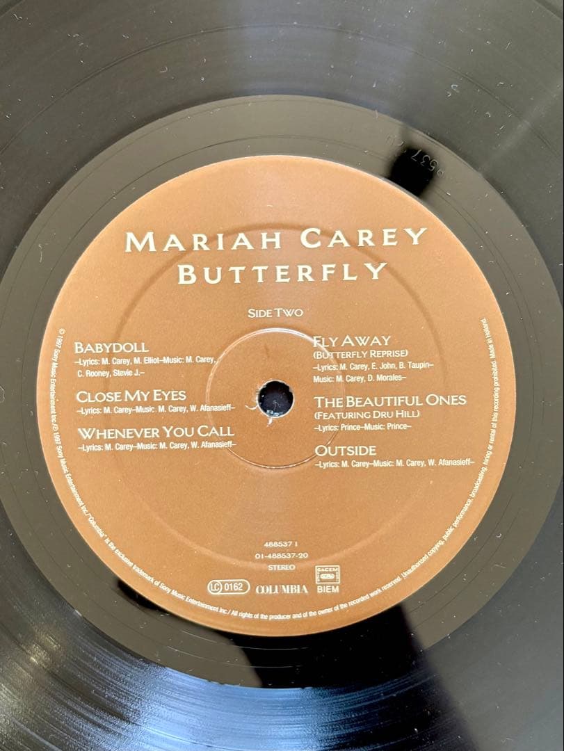 マライア・キャリー Butterfly LP 488537