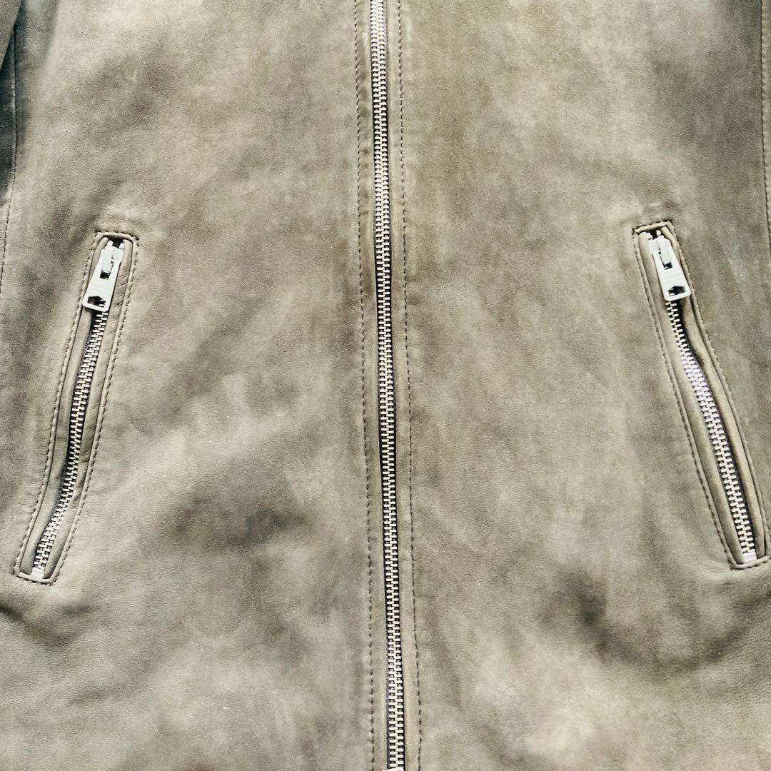 【超美品】all saints CORA LEATHER JACKETスエード