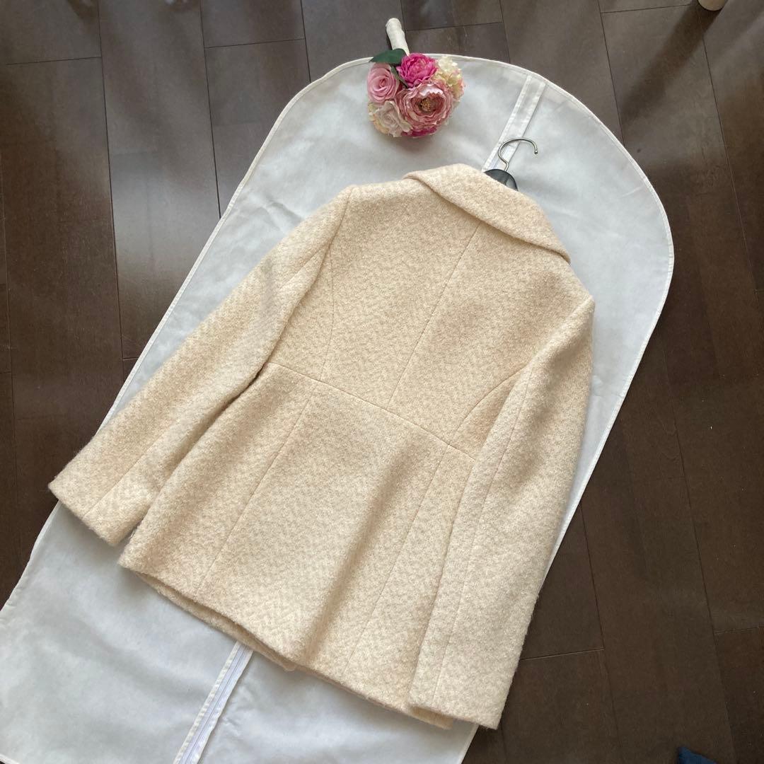 2月末まで　ハロッズ　Harrods コート　1 ファー　ベージュ系