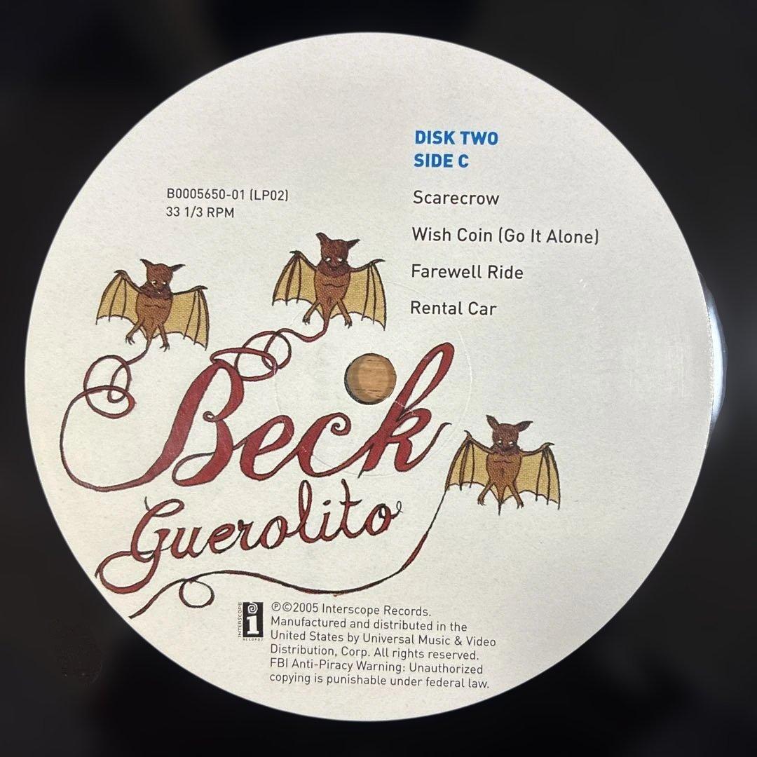 ベック 名盤 レコード グエロリート USオリジナル盤