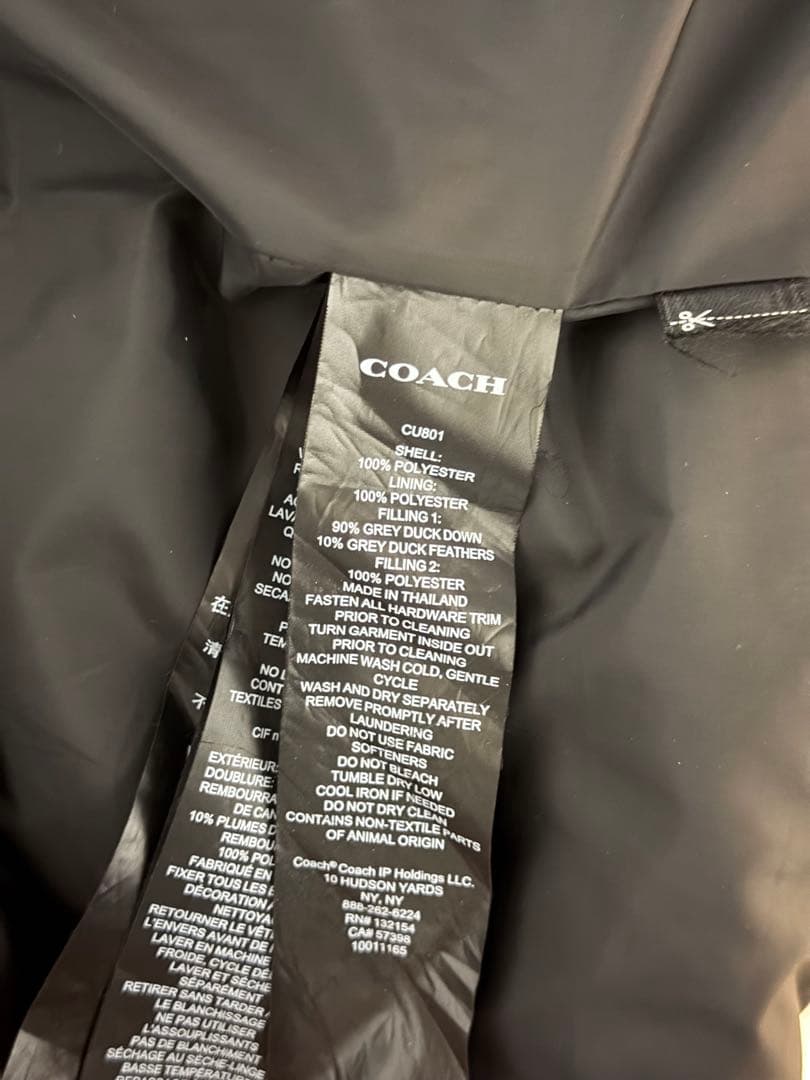 COACH モノグラム ダウンベスト ベージュ L