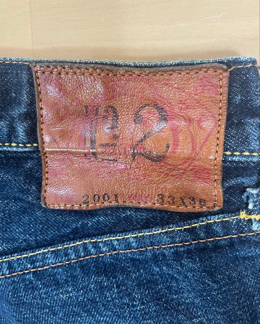 EVISU No.2 Lot.2001 W33×L35 ピンク大黒　ビッグカモメ