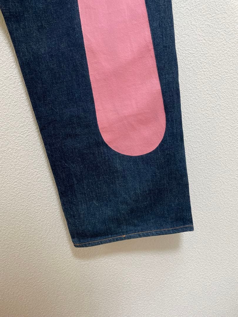 EVISU No.2 Lot.2001 W33×L35 ピンク大黒　ビッグカモメ