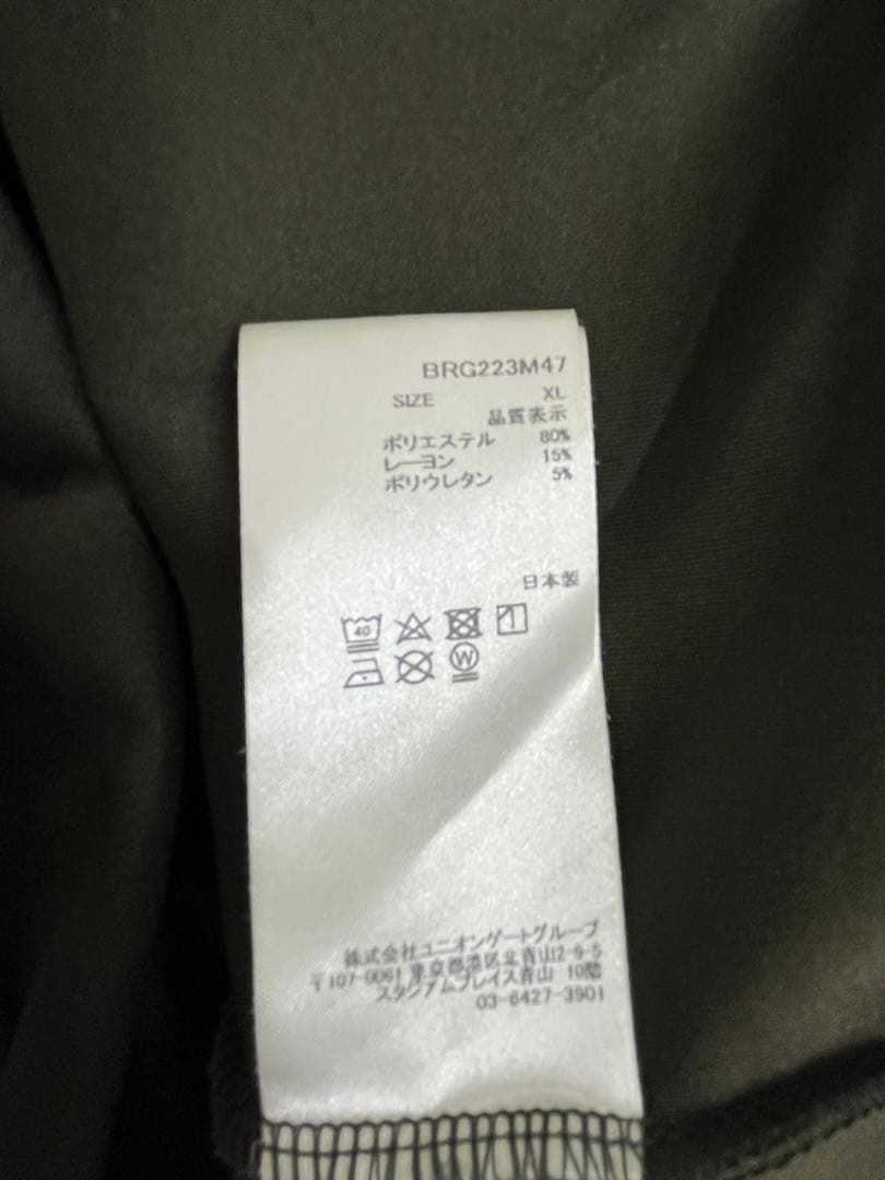briefingゴルフ　3Dロゴハーフジップ スウェット　カーキ
