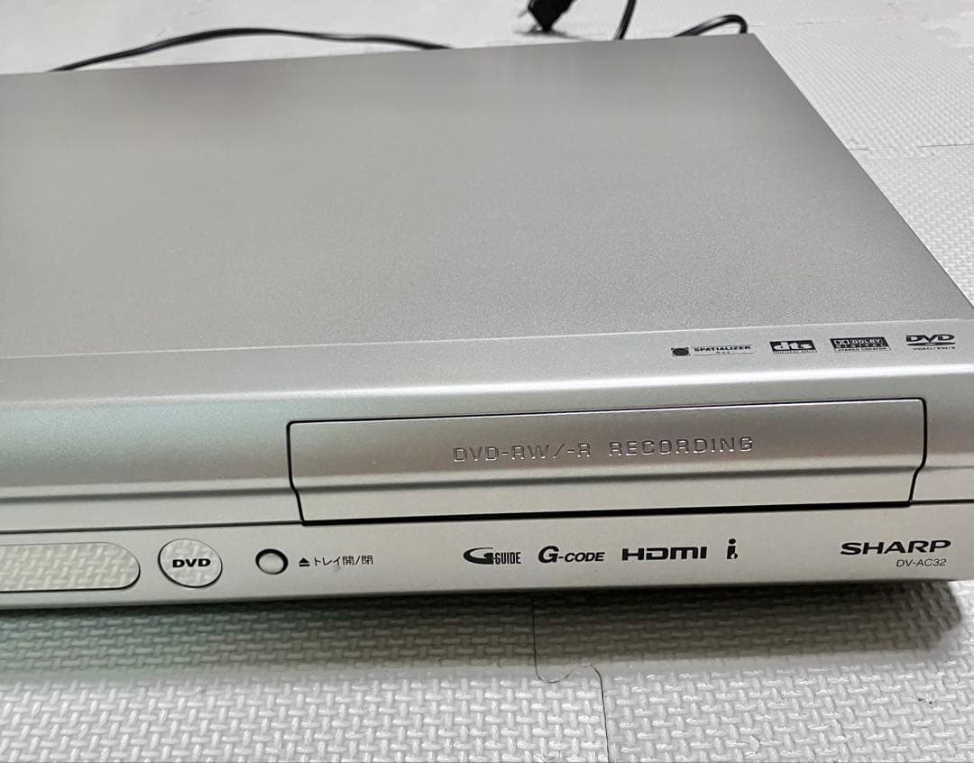 SHARP AQUOS DVD HDD レコーダー　DV-AC32　リモコン付き