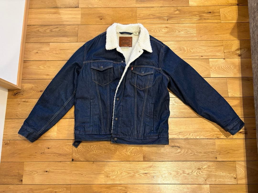 Levi's Premium ボアデニムジャケット Lサイズ