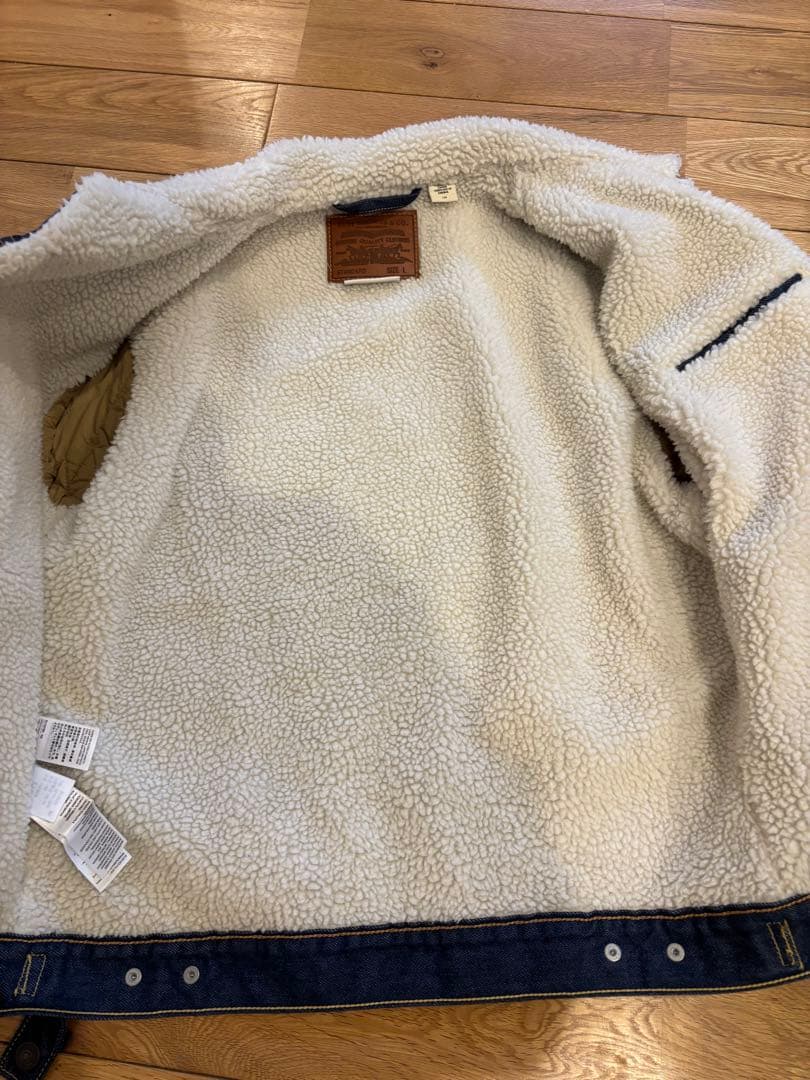 Levi's Premium ボアデニムジャケット Lサイズ