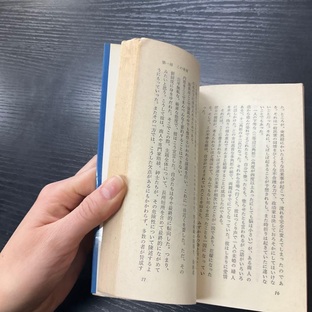 二次元の世界　EAアボット　講談社　ブルーバックス　新書