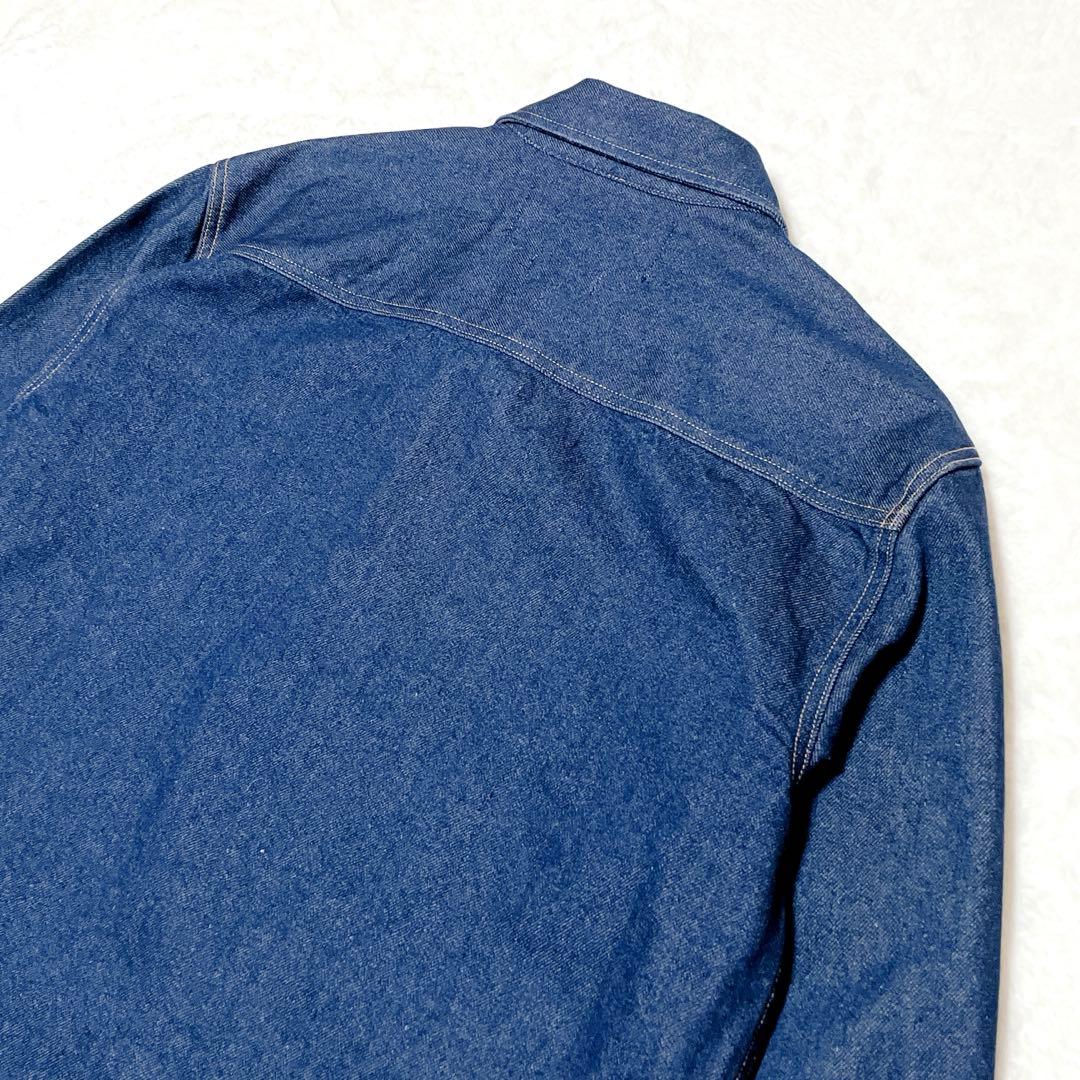 【美品】  ジョングク着用　リラックスリニアデニムシャツ