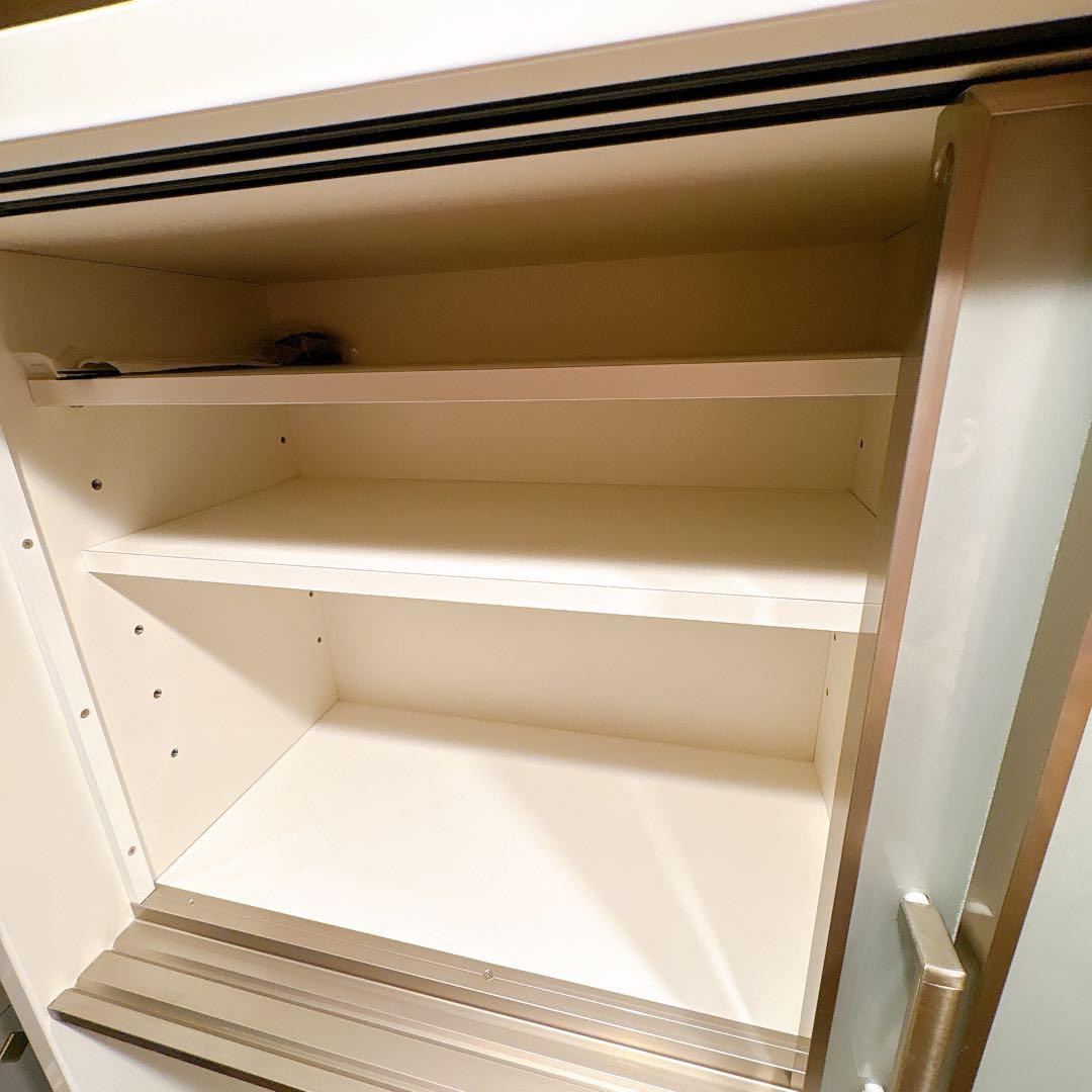 【4/3日まで✨】ニトリ　120cm ホワイト 食器棚 キッチンボード　上棚に傷