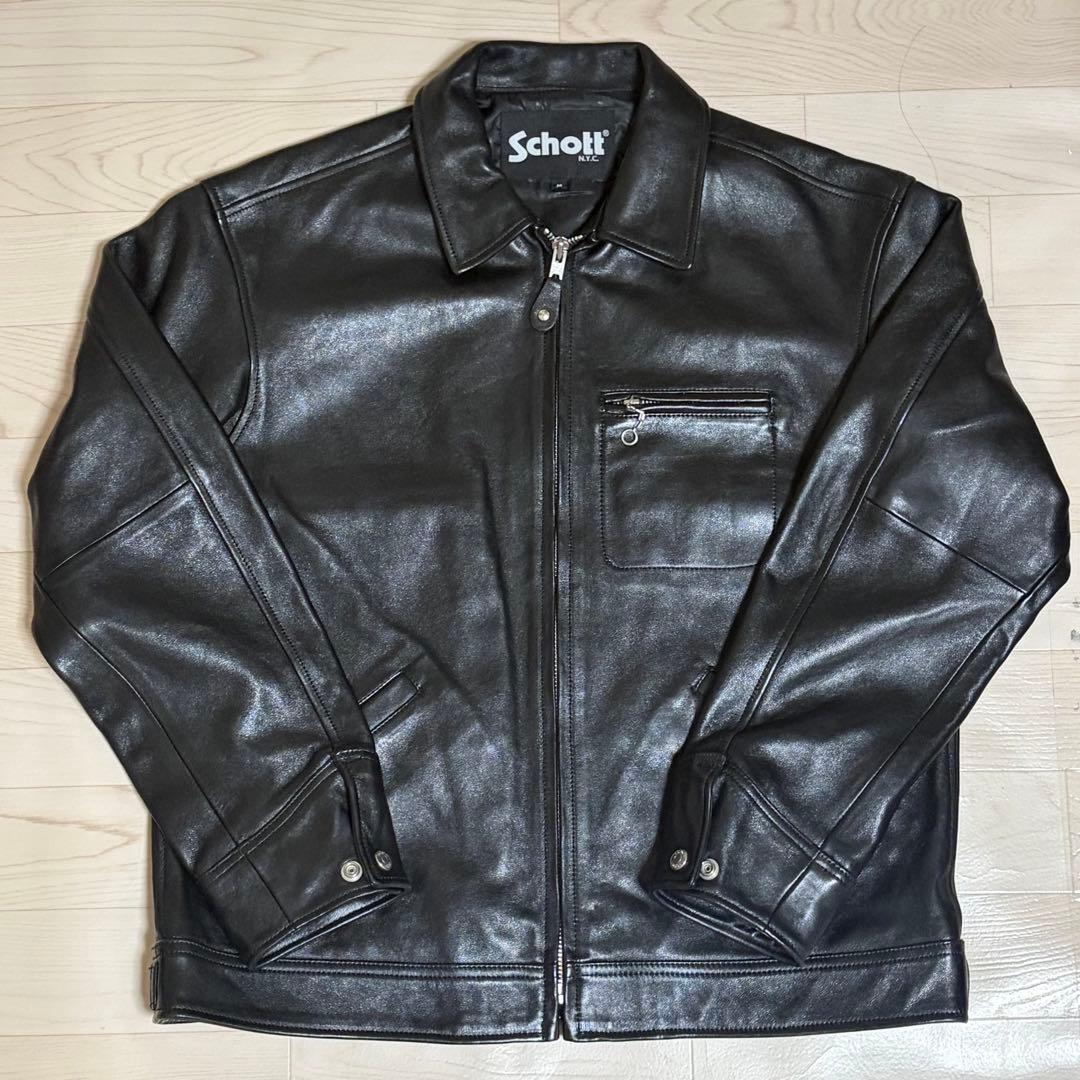 【Schott】 Leather Tracker Jacket Mサイズ【美品】