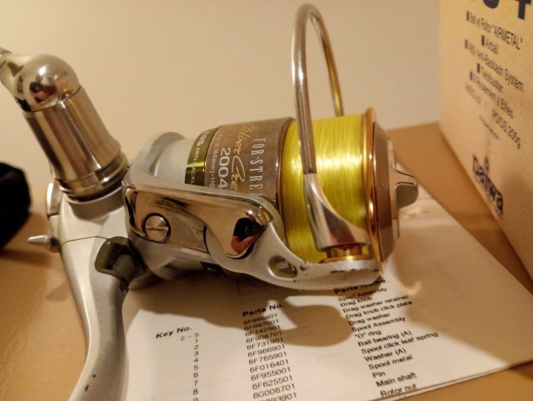 ダイワ　シルバークリークX2004C rcs50mmハンドル　コルクノブ仕様
