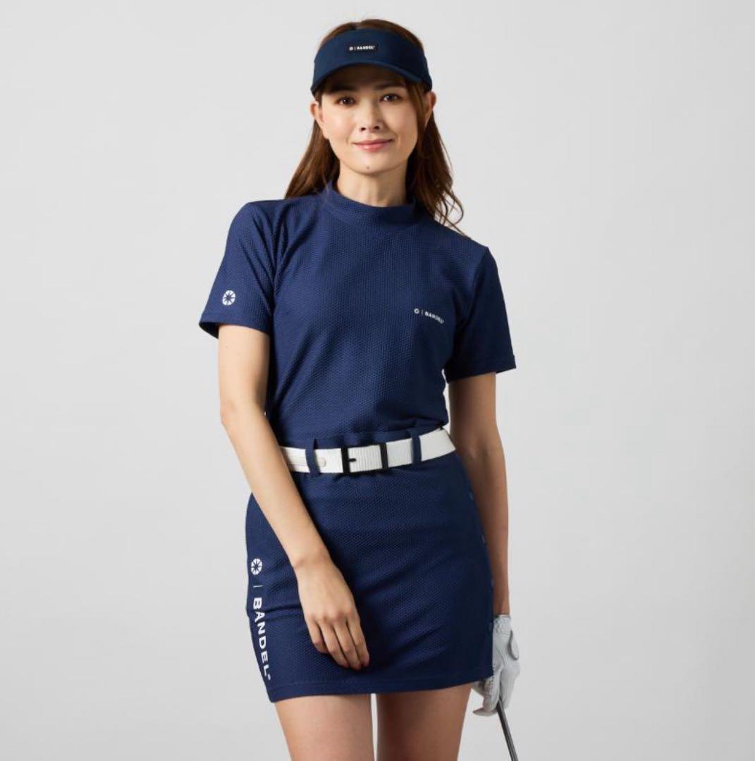【新品・タグ付き】BANDEL レディース モックネック ネイビー S
