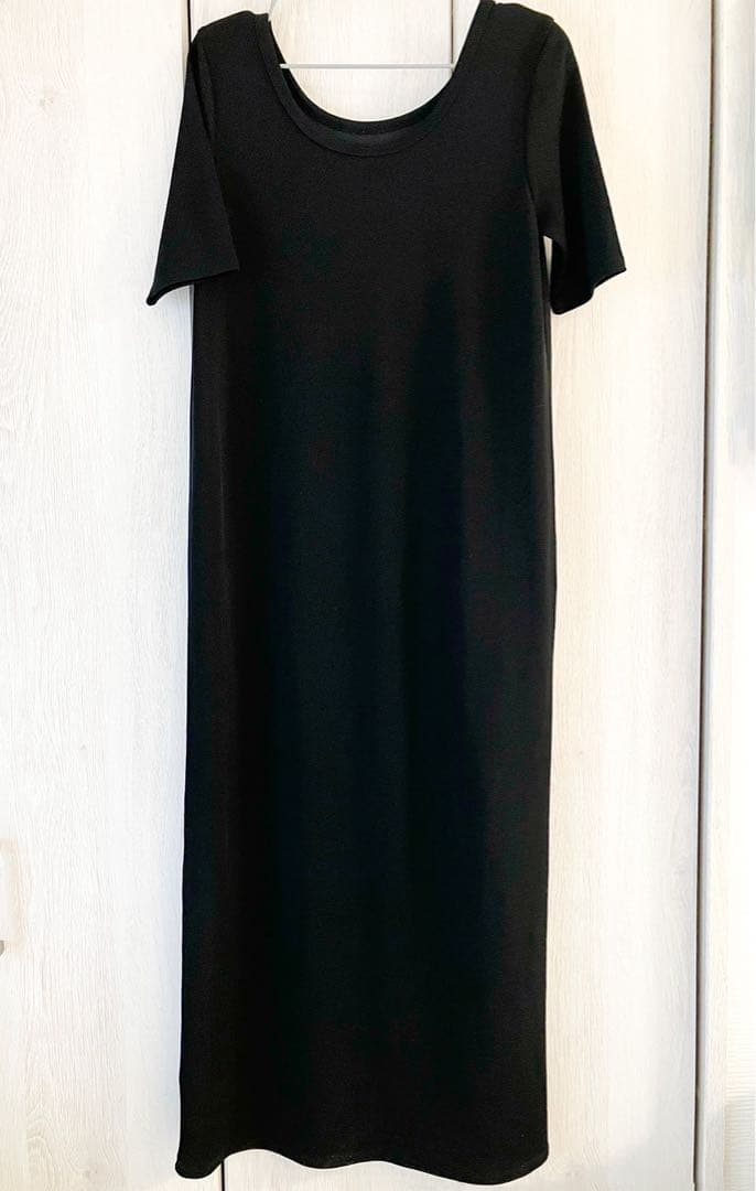 Plage Rib ハーフスリーブ ワンピース Black 38
