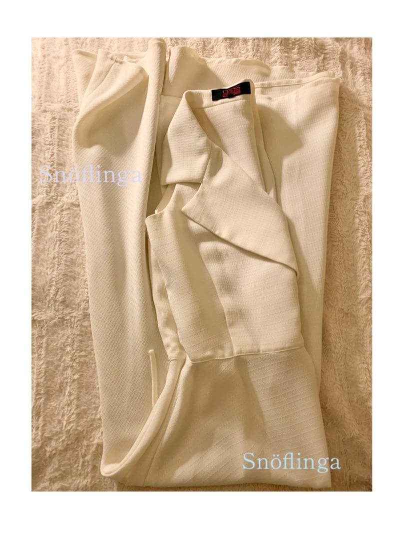 リネン　開衿　シャツワンピース　ロング